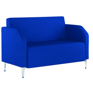 Blue Atlas Two Seater Metal Frame Modular Reception Booth