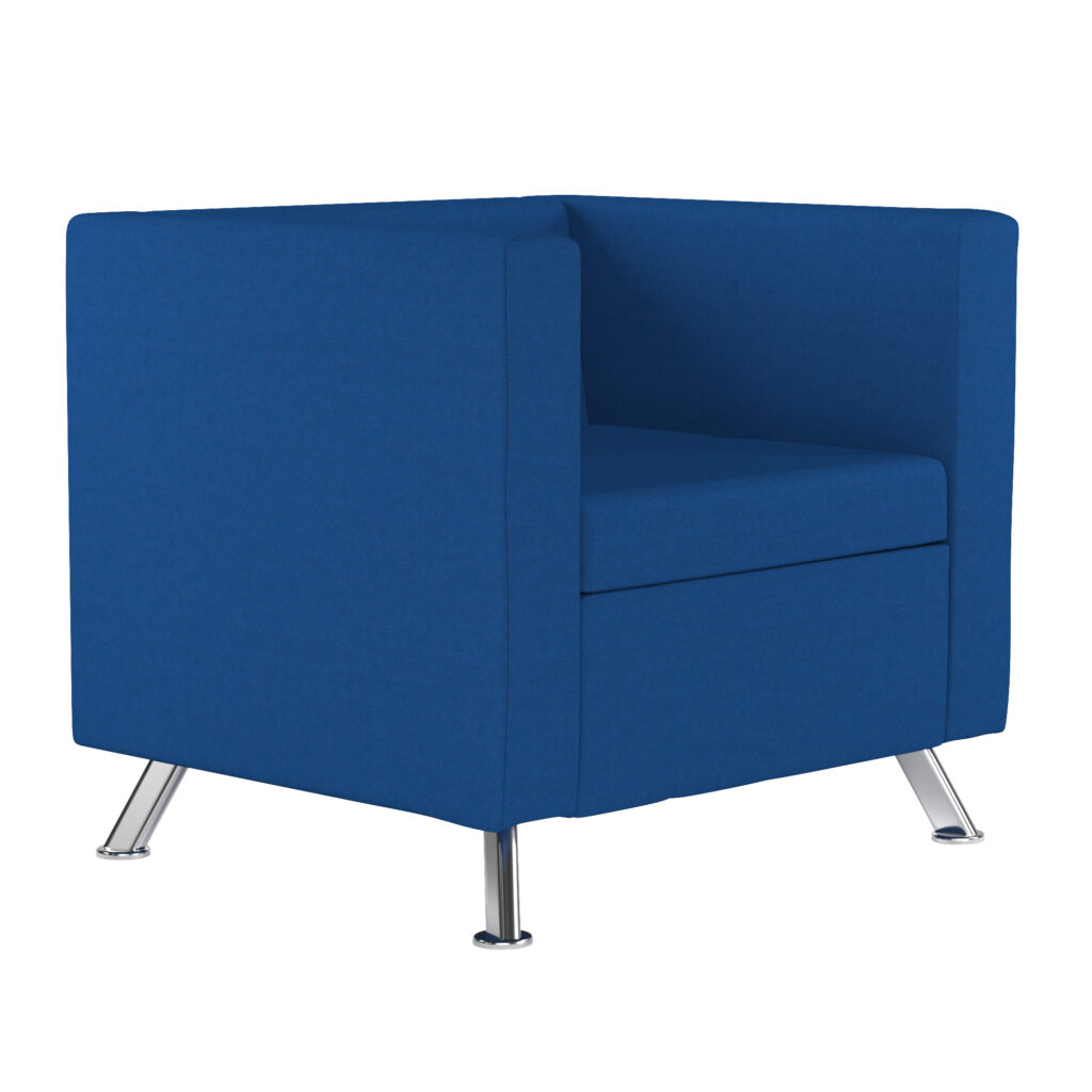 Blue Alps Single Seater Metal Frame Modular Reception Sofa
