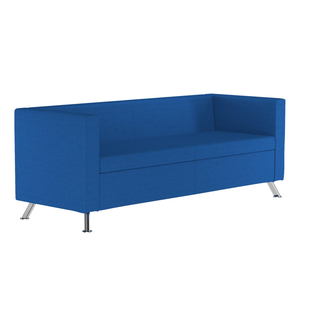 Blue Alps Two Seater Metal Frame Modular Reception Sofa
