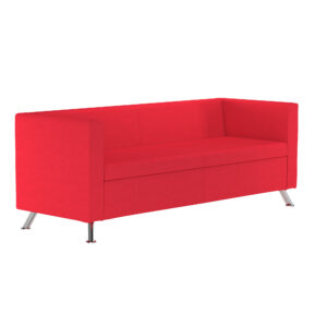 Red Alps Two Seater Metal Frame Modular Reception Sofa