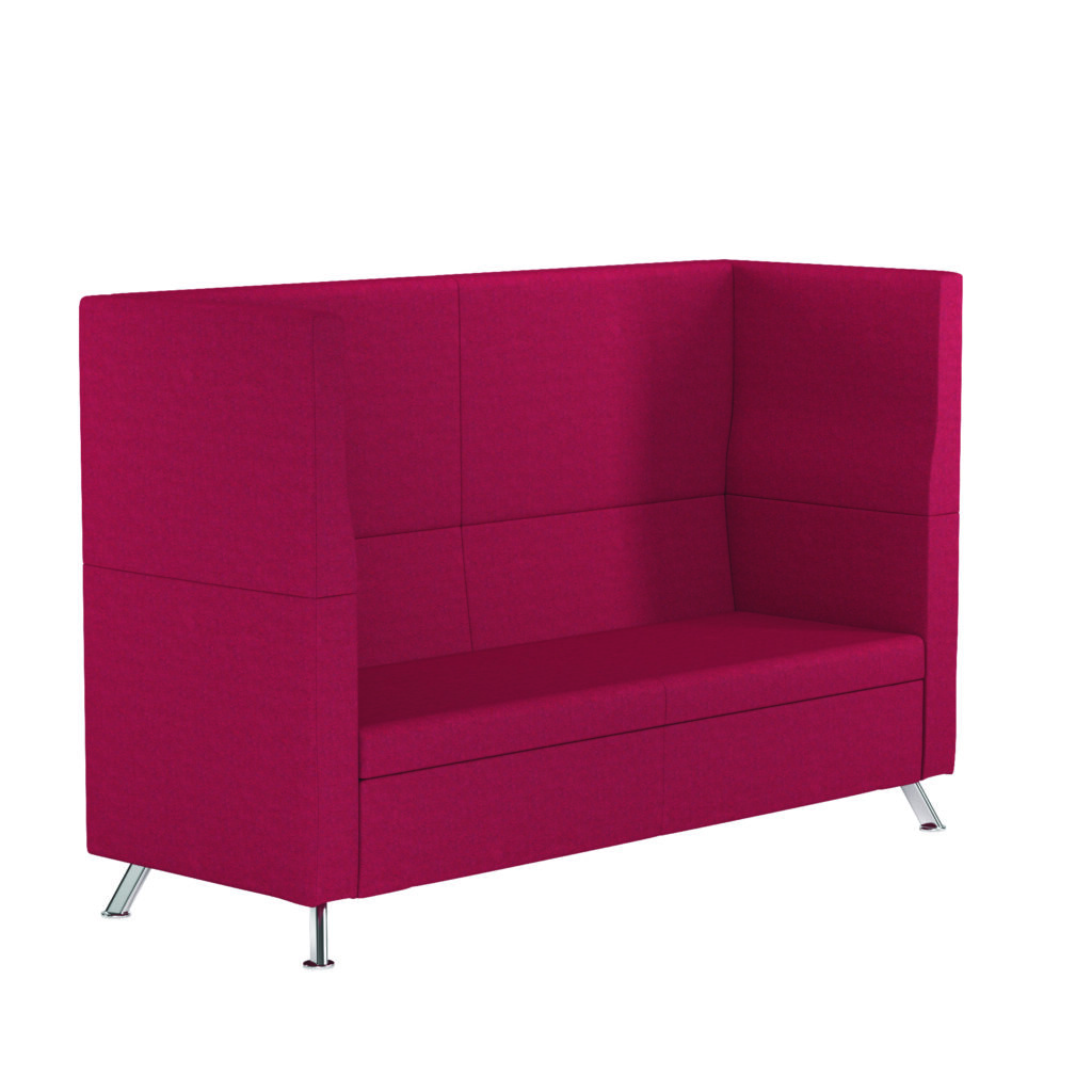 Purple Andes Single Seater Metal Frame Modular Reception Booth