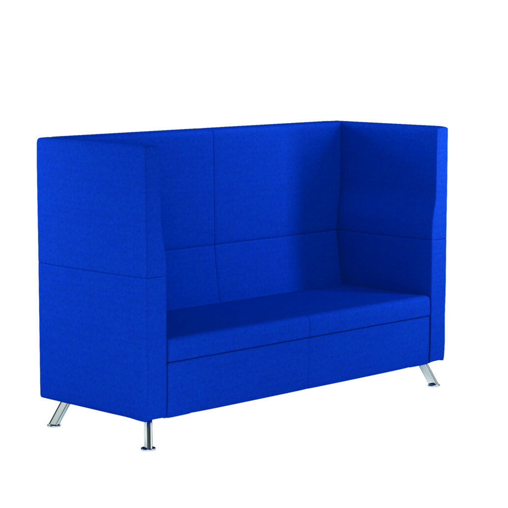 Blue Andes Two Seater Metal Frame Modular Reception Booth