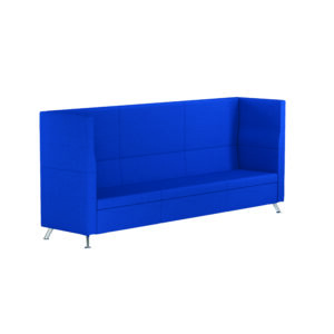 Blue Andes Three Seater Metal Frame Modular Reception Booth