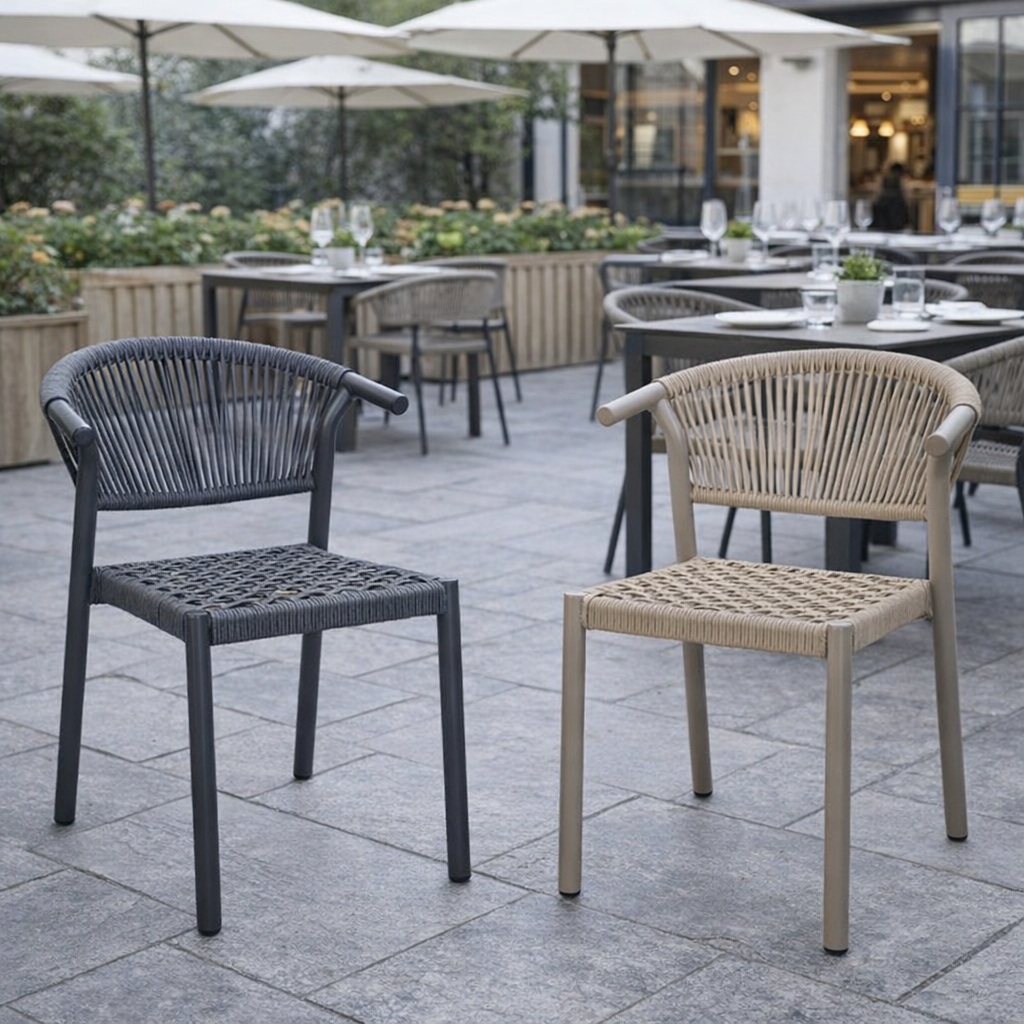 Barcelona Outdoor Stacking Side Chair