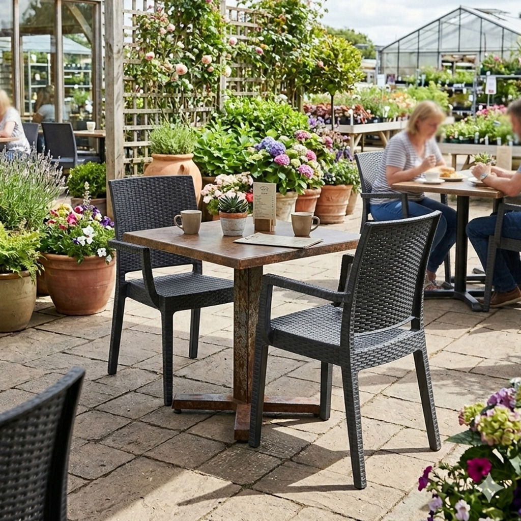 Canterbury Contract Outdoor Stacking Arm Chair