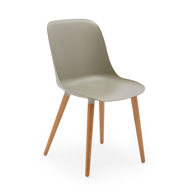Durable Indoor Chair – Modern Armless Design with Wooden Base