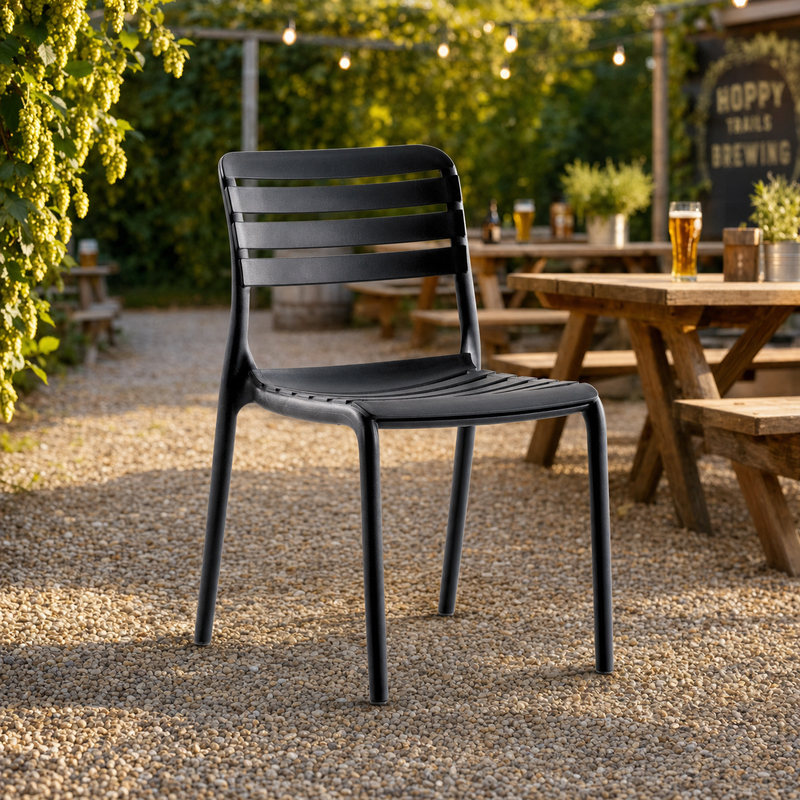 Vox Polypropylene Outdoor Stacking Side Chair