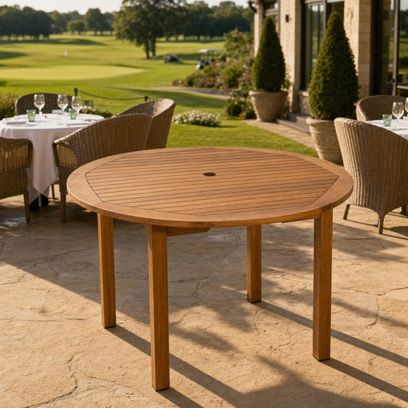 Hardy Round Outdoor Dining Table - 1100mm Diameter