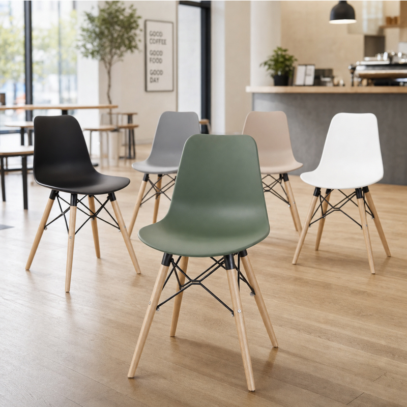 Malmo Side Chair with Beech Wooden Frame