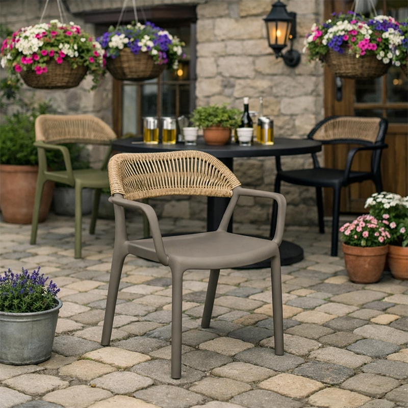 Harbour Rope‑Back Hospitality Chair – Commercial Grade for Hospitality