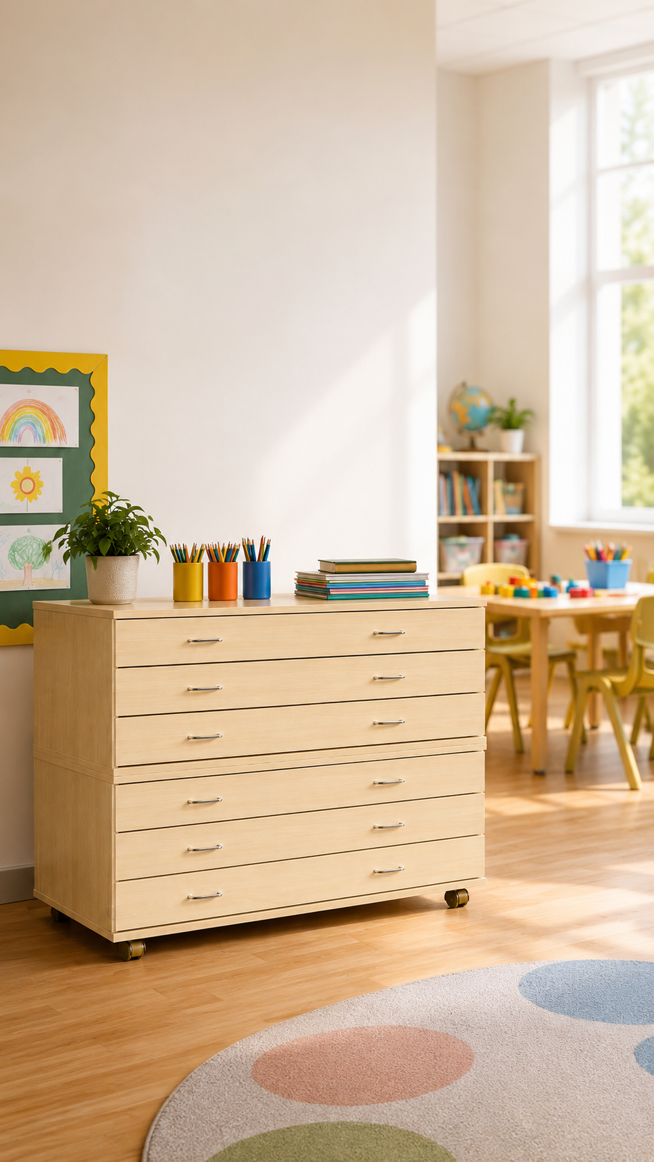 A1 Premium Wooden Plan Chest – 6 Drawer – 867mm High