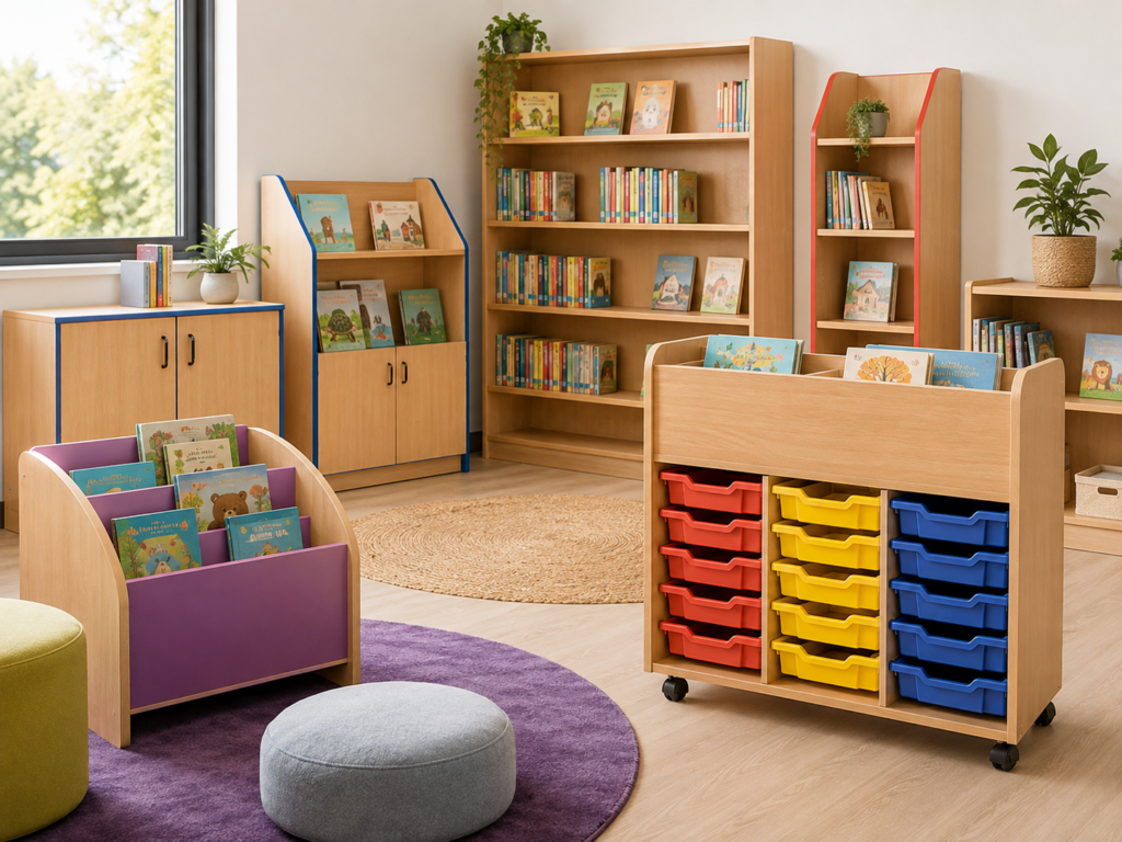 Nobis Education Furniture - Library And Book Storage