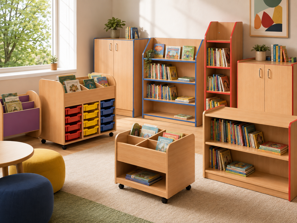 Nobis Education Furniture - Library book and storage
