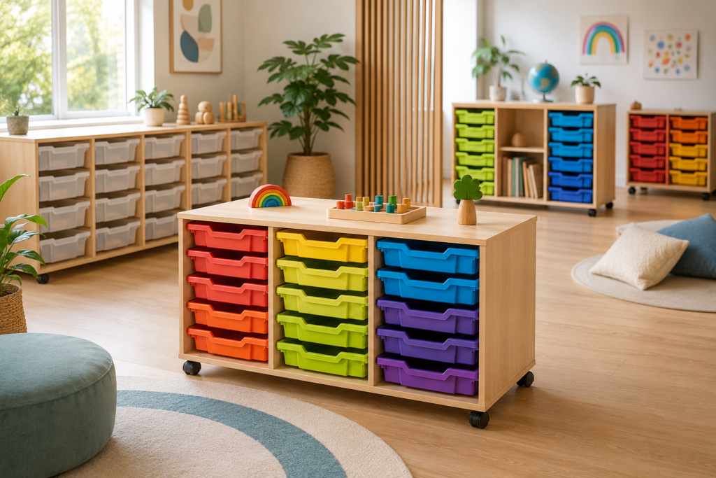 Nobis Education Furniture - Tray Storage Units