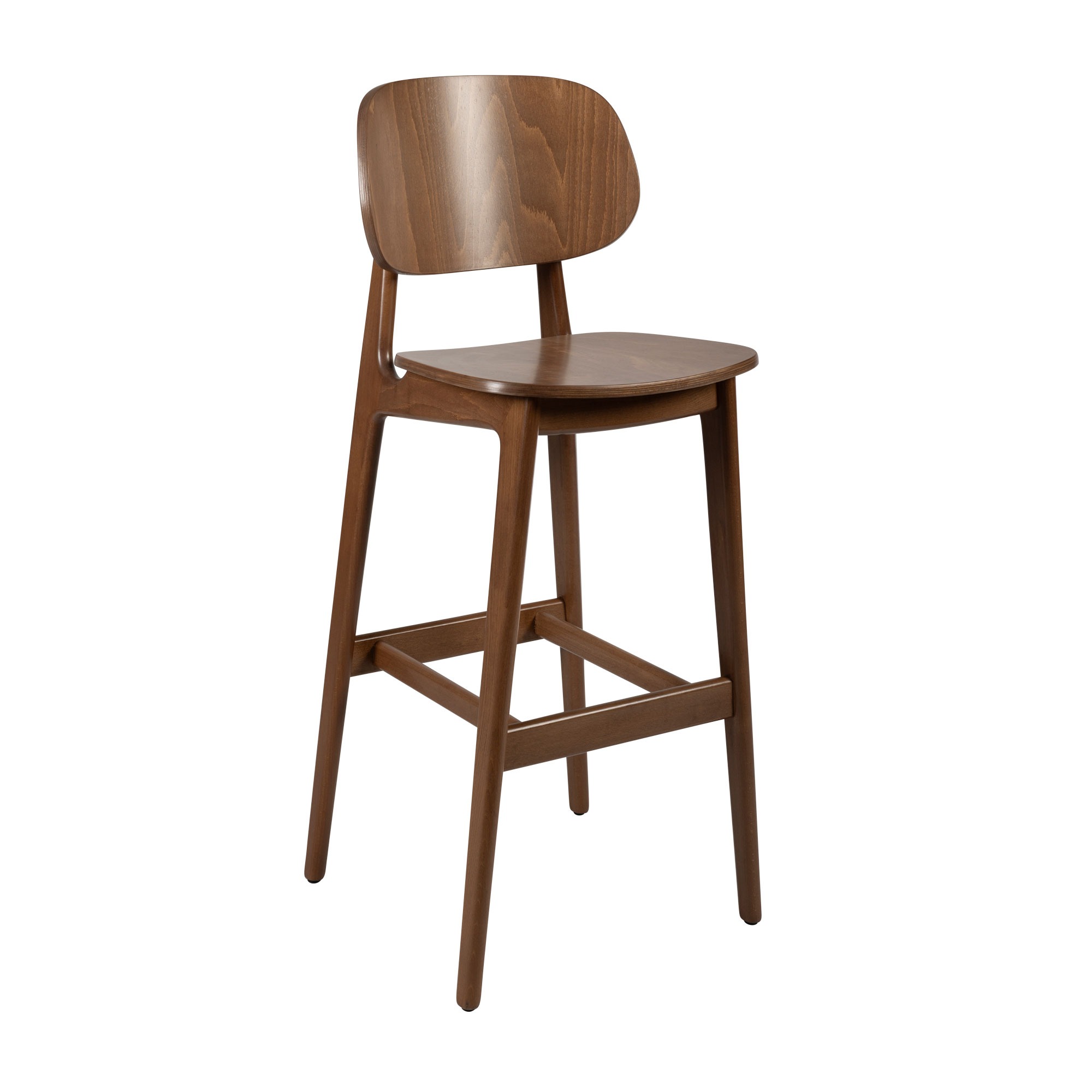 Relish Bar Stool – Walnut Stained Beech Frame | Indoor Commercial Seating