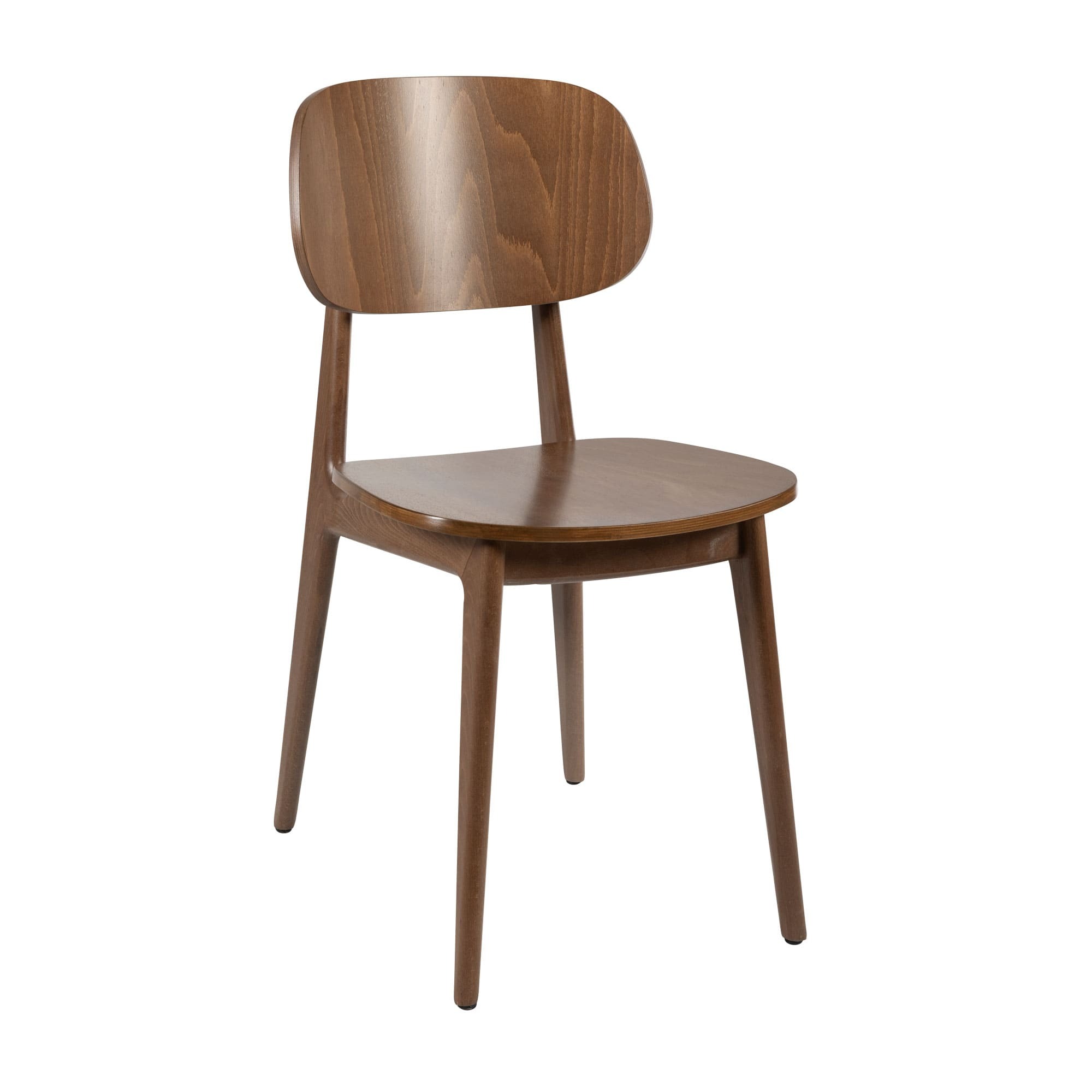 Relish Walnut Stained Beech Side Chair – Indoor Commercial Seating