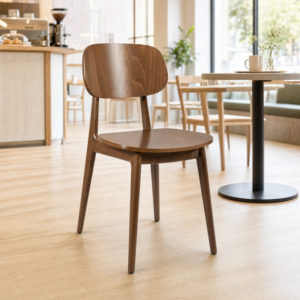 Relish Walnut Stained Beech Side Chair – Indoor Commercial Seating