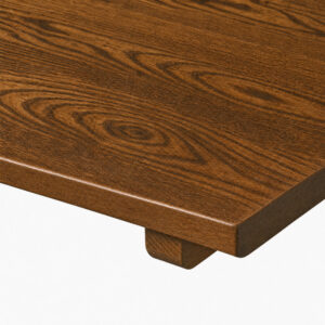 25mm Solid Ash Table Top - American Black Walnut Stain