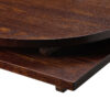 25mm Solid Ash Table Top - Walnut Stain