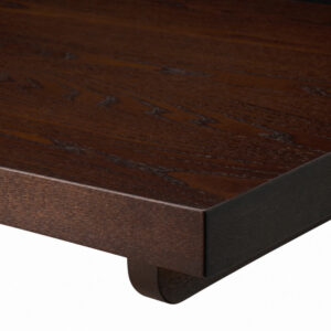 34mm Solid Ash Table Top - Mahogany Stain