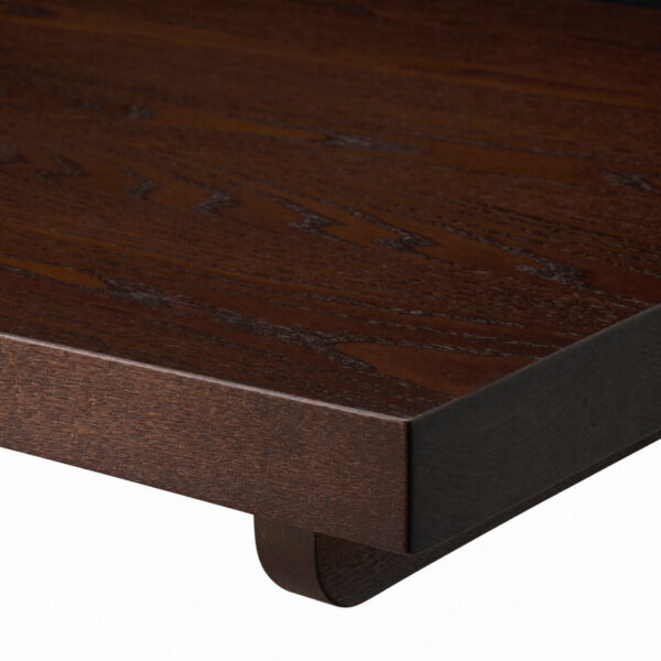 34mm Solid Ash Table Top - Mahogany Stain
