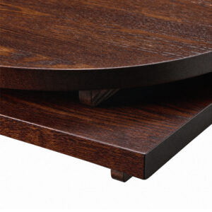 34mm Solid Ash Table Top - Walnut Stain