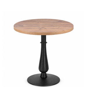 Southwold Round Dining Table with Bramberg Pine Top with Matching Edge
