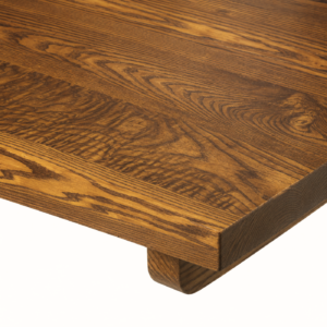 25mm Solid Ash Table Top - Dark Oak Stain