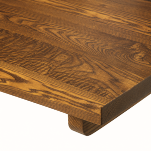 34mm Solid Ash Table Top - Dark Oak Stain