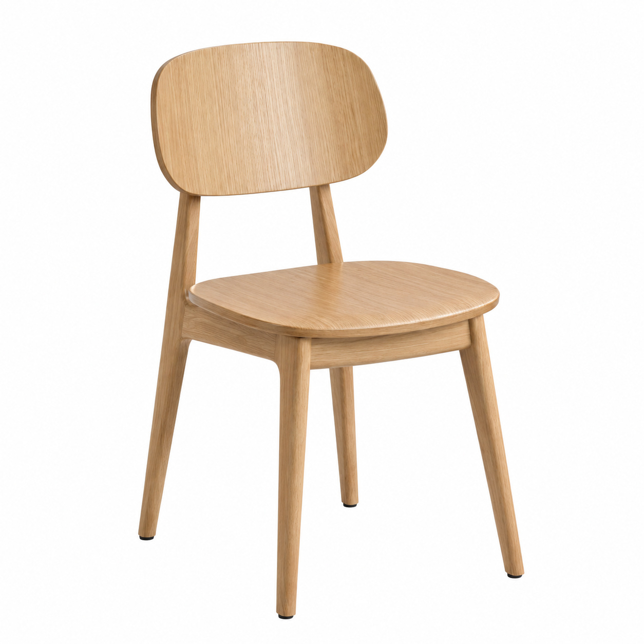 Garda Scandinavian Side Chair – Beech Wood Frame | Oak Stain