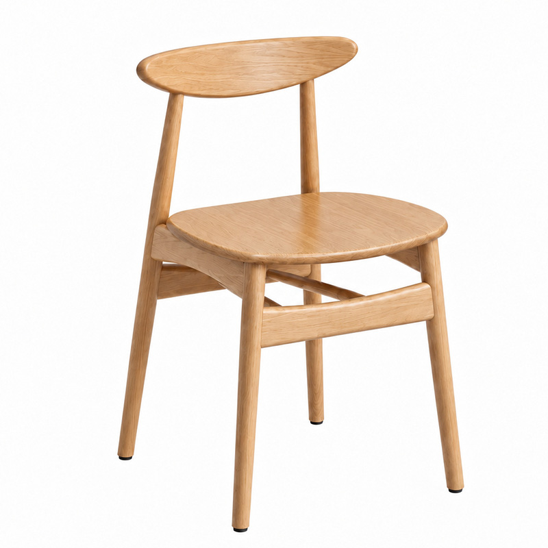 Iwo Scandinavian Side Chair – Beech Wood Frame | Oak Stain